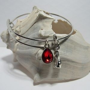 Egyptian Cat Kitten Adjustable Charm Bracelet